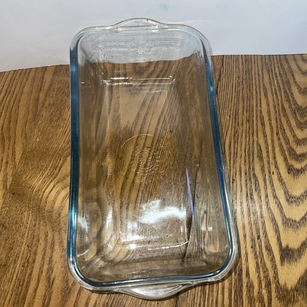 RARE VERSION! Vintage Fire King Sapphire Blue Philbe Glass Bread/Meat Loaf‎ Pan